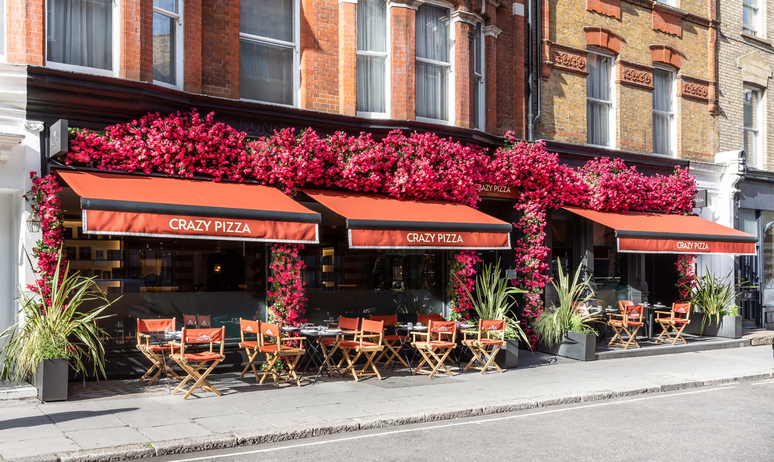 Contact us Crazy Pizza Marylebone London Pizza Restaurant Thin